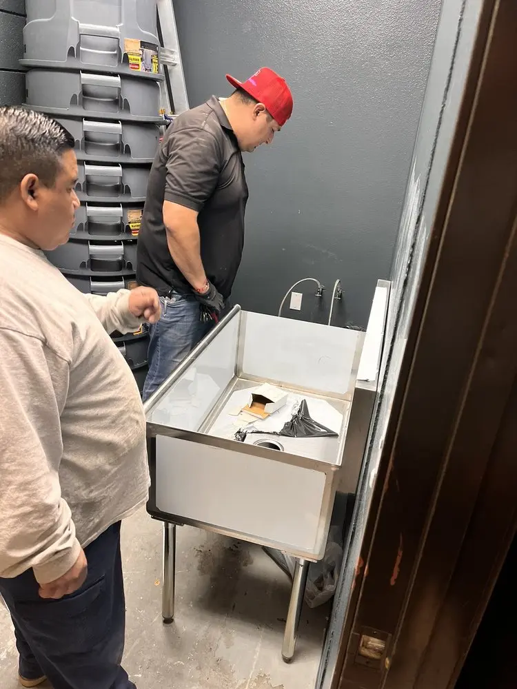 Commercial plumbing and sink installation in Desert Center